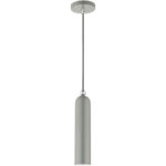 46751-90 1 Light Shiny Light Gray Pendant-Lighting LumensPendant Lights