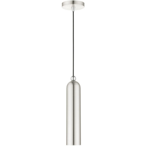 46751-91 1 Light Brushed Nickel Pendant-Lighting LumensPendant Lights