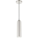 46751-91 1 Light Brushed Nickel Pendant-Lighting LumensPendant Lights