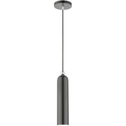 46751-96 1 Light Shiny Dark Gray Pendant-Lighting LumensPendant Lights