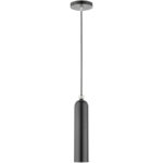 46751-96 1 Light Shiny Dark Gray Pendant-Lighting LumensPendant Lights