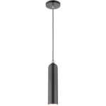 46751-96 1 Light Shiny Dark Gray Pendant-Lighting LumensPendant Lights