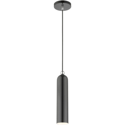 46751-96 1 Light Shiny Dark Gray Pendant-Lighting LumensPendant Lights