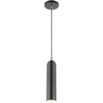 46751-96 1 Light Shiny Dark Gray Pendant-Lighting LumensPendant Lights