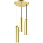 46753-12 3 Light Satin Brass  Pendant-Lighting LumensPendant Lights