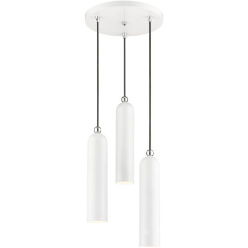 46753-69 3 Light Shiny White Pendant-Lighting LumensPendant Lights