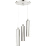 46753-91 3 Light Brushed Nickel Pendant-Lighting LumensPendant Lights