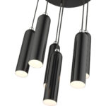 46756-68 6 Light Shiny Black Pendant-Lighting LumensPendant Lights