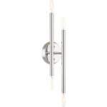 5.125 inch 4 Light Polished Chrome ADA Wall Sconce with Steel base material-Lighting LumensWall Sconces