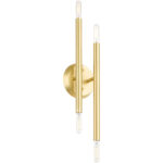 5.125 inch 4 Light Satin Brass ADA Wall Sconce with Steel base material-Lighting LumensWall Sconces