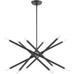 12 Light Scandinavian Gray Chandelier with Steel base material-Lighting LumensChandeliers