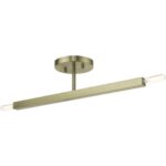 46842-01 2 Light Antique Brass Semi-Flush-Lighting LumensSemi Flush