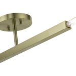 46842-01 2 Light Antique Brass Semi-Flush-Lighting LumensSemi Flush