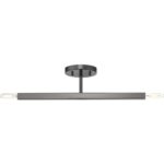 46842-46 2 Light Black Chrome Semi-Flush-Lighting LumensSemi Flush