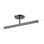 46842-46 2 Light Black Chrome Semi-Flush-Lighting LumensSemi Flush