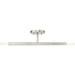 46842-91 2 Light Brushed Nickel Semi-Flush-Lighting LumensSemi Flush