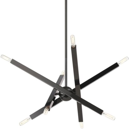 46844-46 8 Light Black Chrome Chandelier-Lighting LumensChandeliers