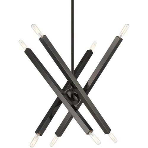 46844-46 8 Light Black Chrome Chandelier-Lighting LumensChandeliers