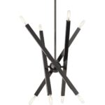 46844-46 8 Light Black Chrome Chandelier-Lighting LumensChandeliers