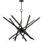 46847-46 14 Light Black Chrome Extra Large Chandelier-Lighting LumensChandeliers