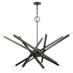 46847-46 14 Light Black Chrome Extra Large Chandelier-Lighting LumensChandeliers