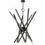 46847-46 14 Light Black Chrome Extra Large Chandelier-Lighting LumensChandeliers