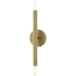 46981-01 2 Light Antique Brass ADA Sconce-Lighting LumensWall Sconces