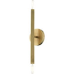 46981-01 2 Light Antique Brass ADA Sconce-Lighting LumensWall Sconces