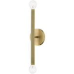 46981-01 2 Light Antique Brass ADA Sconce-Lighting LumensWall Sconces