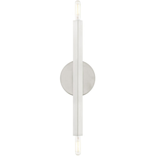 46981-91 2 Light Brushed Nickel ADA Sconce-Lighting LumensWall Sconces