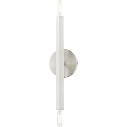 46981-91 2 Light Brushed Nickel ADA Sconce-Lighting LumensWall Sconces