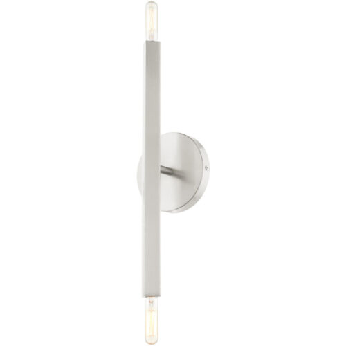 46981-91 2 Light Brushed Nickel ADA Sconce-Lighting LumensWall Sconces