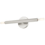 46981-91 2 Light Brushed Nickel ADA Sconce-Lighting LumensWall Sconces