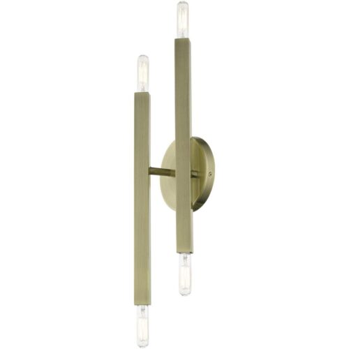 46982-01 4 Light Antique Brass ADA Sconce-Lighting LumensWall Sconces