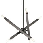 46984-46 6 Light Black Chrome Chandelier-Lighting LumensChandeliers