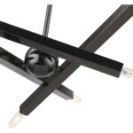 46984-46 6 Light Black Chrome Chandelier-Lighting LumensChandeliers