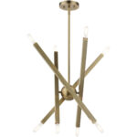 46985-01 8 Light Antique Brass Chandelier-Lighting LumensChandeliers