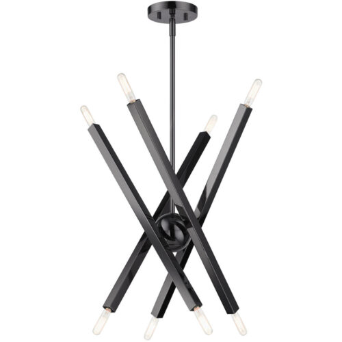 46985-46 8 Light Black Chrome Chandelier-Lighting LumensChandeliers