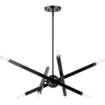 46985-46 8 Light Black Chrome Chandelier-Lighting LumensChandeliers