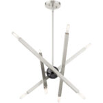 46985-91 8 Light Brushed Nickel  Chandelier-Lighting LumensChandeliers