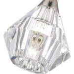 47070-35 1 Light Polished Nickel Crystal Semi-Flush-Lighting LumensSemi Flush