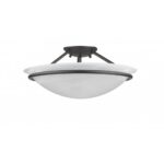 3 Light Bronze Ceiling Light fixture with Steel base material-Lighting LumensFlush Mount Ceiling Lights