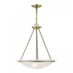 4826-01 3 Light Antique Brass Pendant Chandelier-Lighting LumensChandeliers