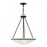 4826-04 3 Light Black Pendant Chandelier-Lighting LumensChandeliers