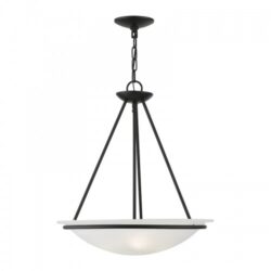 4826-04 3 Light Black Pendant Chandelier-Lighting LumensChandeliers