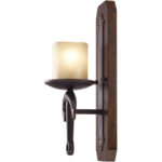 6 inch 1 Light Olde Bronze Wall Sconce with Vintage Hand Blown Satin Glass Shade-Lighting LumensWall Sconces