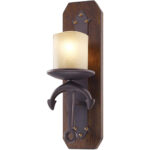 6 inch 1 Light Olde Bronze Wall Sconce with Vintage Hand Blown Satin Glass Shade-Lighting LumensWall Sconces