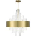 48877-08 14 Light Natural Brass Large Pendant Chandelier-Lighting LumensChandeliers