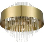 48877-08 14 Light Natural Brass Large Pendant Chandelier-Lighting LumensChandeliers