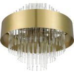 48877-08 14 Light Natural Brass Large Pendant Chandelier-Lighting LumensChandeliers